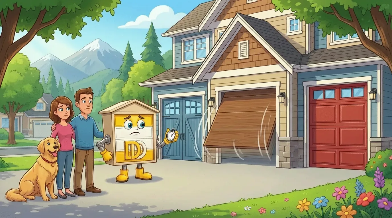 Garage Door Opens Faster Than It Closes: A Maple Ridge Diagnostic