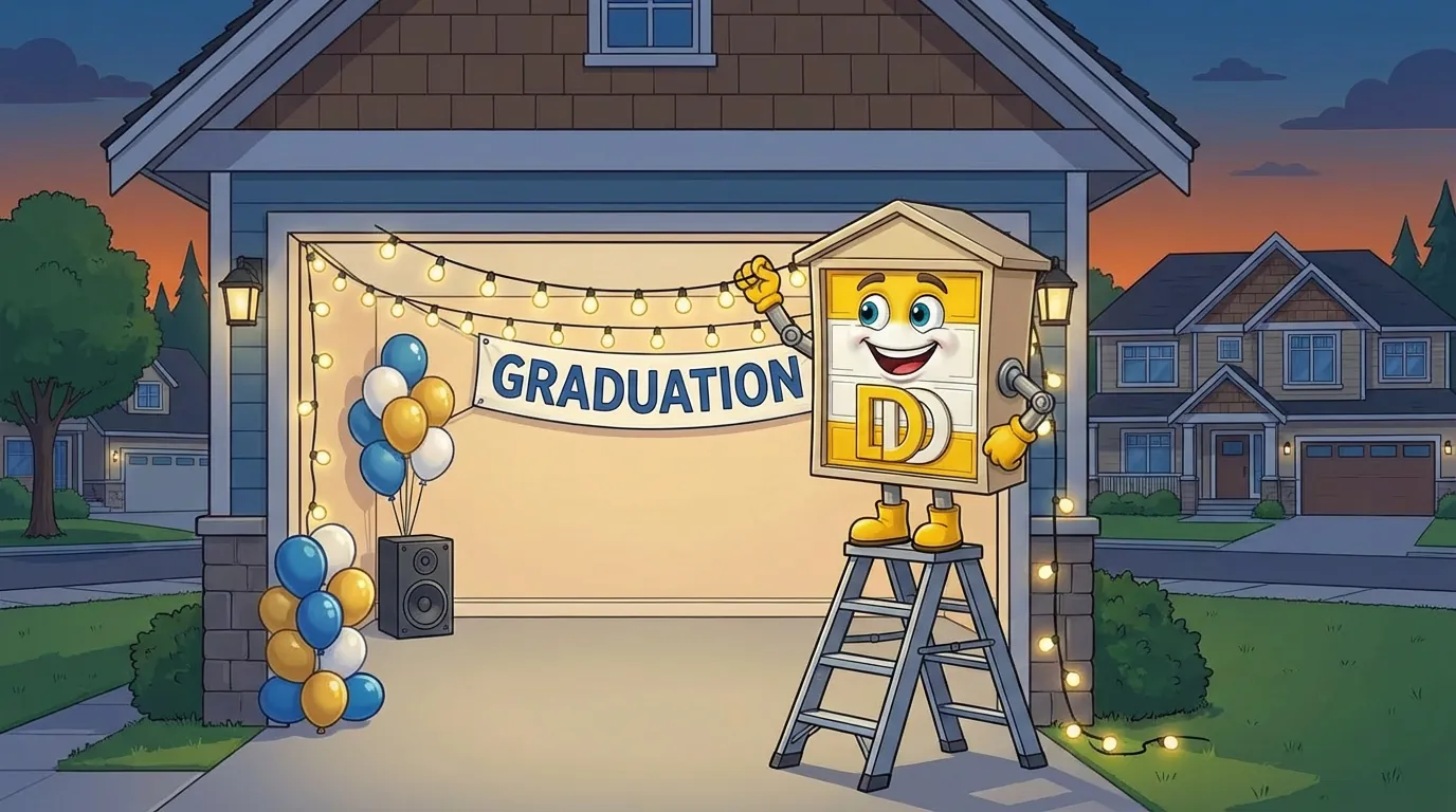Graduation Party Garage Prep in Pitt Meadows