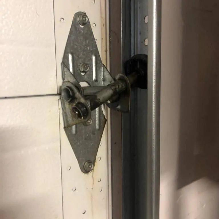 Garage door lock and security hardware