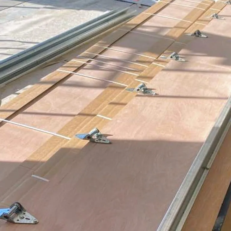 Garage door panel patch repair